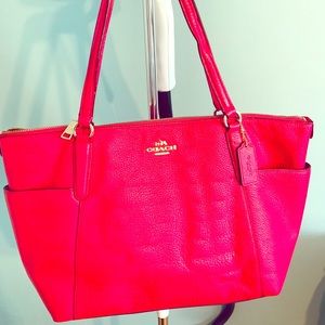 Hot pink Coach bag